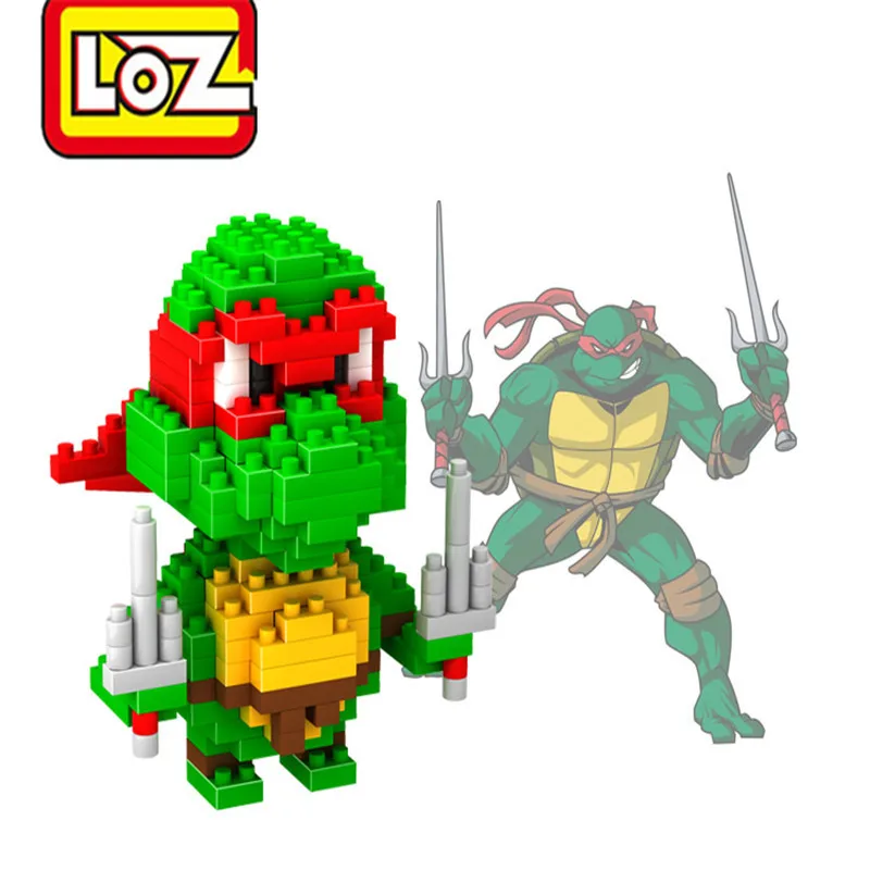 LOZ миниатюрные блоки 3D модель милые черепашки фигурка сделай сам алмазные
