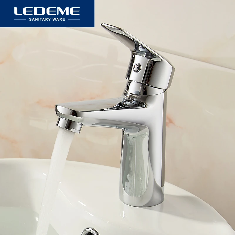 LEDEME Смеситель для умывальника латунь Цвет: хром L1051|bathroom basin faucet|basin faucetwater tap |