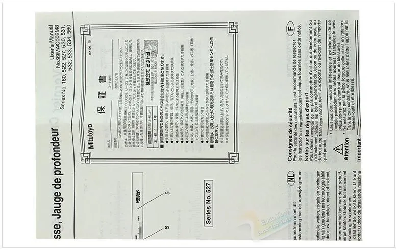 Mitutoyo штангенциркуль 530-312 " 0-150 мм/0,02 датчик из нержавеющей стали микрометр измерительные инструменты
