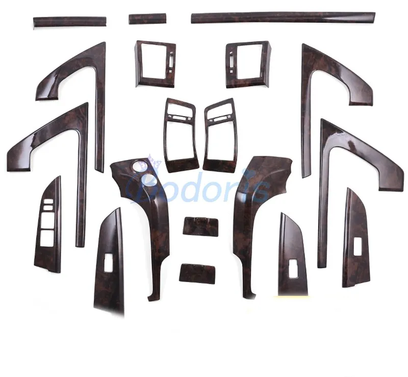 3 цвета для Toyota LC Land Cruiser 200 2008- интерьерная деревянная Серебряная накладка на панель хромированные аксессуары для стайлинга автомобилей