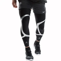 kuangmi 2 pcs leg compression sleeve basketball support sports knee protector socks pads shin guard football leg warmers cycling