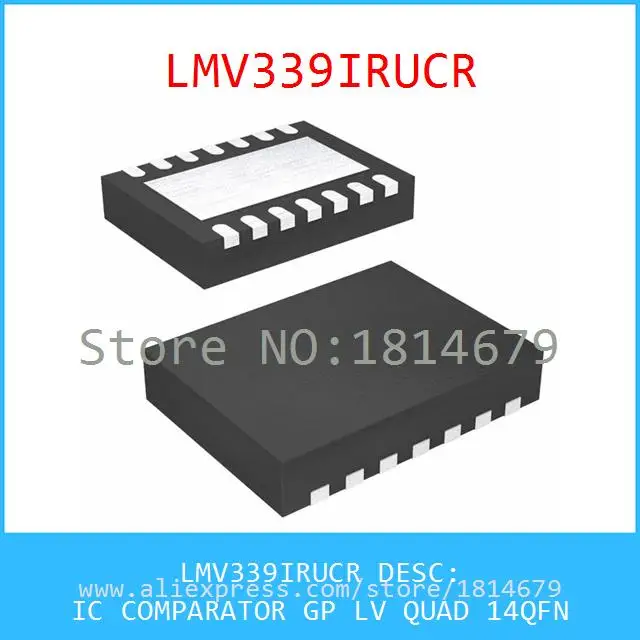 Бесплатная Доставка 3 Шт./лот LMV339IRUCR IC КОМПАРАТОР GP LV QUAD 14QFN 339 LMV339 |