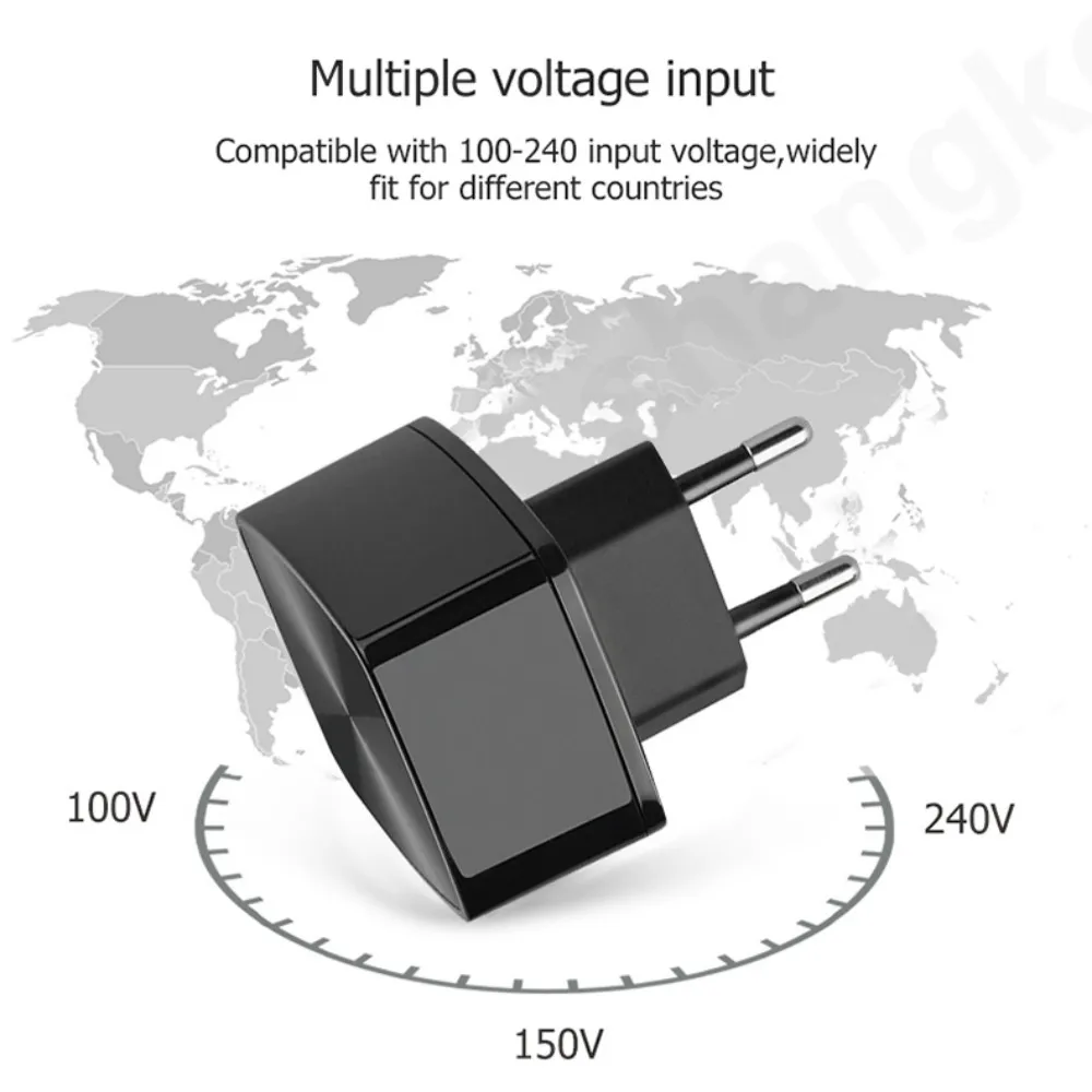 Двойной Быстрая зарядка для мобильных телефонов через USB Зарядное устройство 5V 2.4A 2 Порты и разъёмы Быстрая зарядка EU/US/UK розетки Зарядное устройство адаптер с 2.4A 3-в-1 кабель для быстрой зарядки