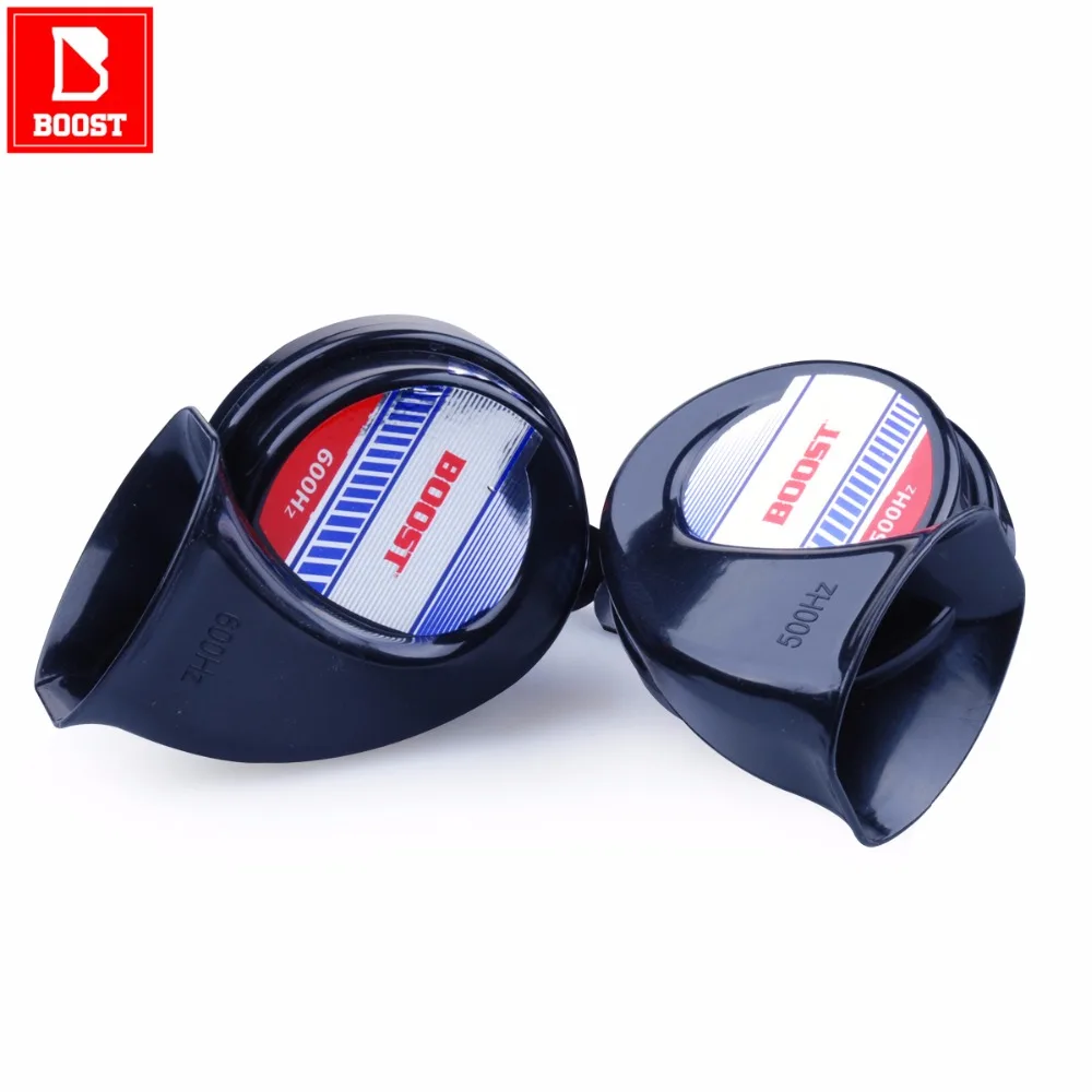 BOOST 163H Car Horn 12V 600HZ Signal Super Double Volume Sou