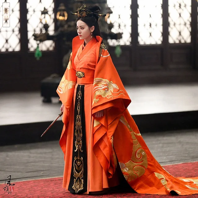D costume 165cmH 4 вида конструкций ReBa GongSun Li красная нежная императрица ханьфу династии Цинь для телевизионной игры женщина короля Легенда принцессы ли - Цвет: D costume 165cmH