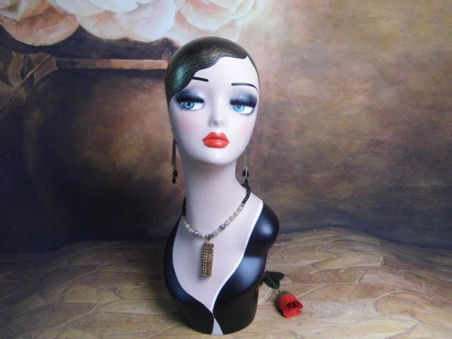 Высококачественный Женский манекен из стекловолокна грудь винтажная голова