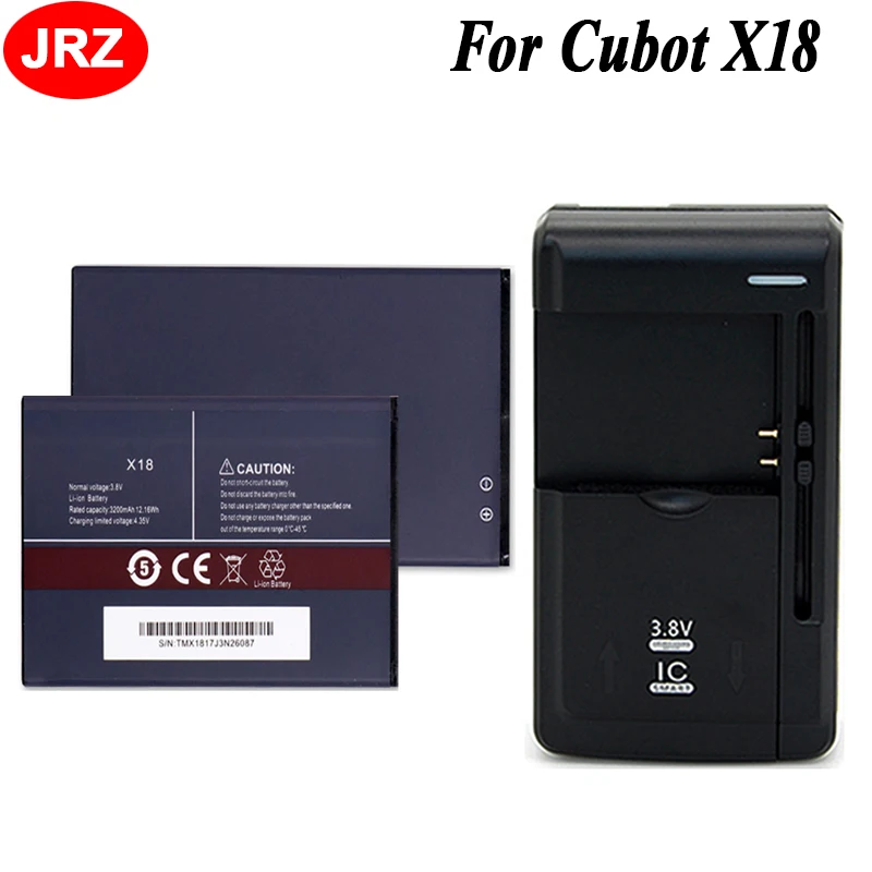 1 партия = 2 шт. аккумулятора + универсальное зарядное устройство для Cubot X18