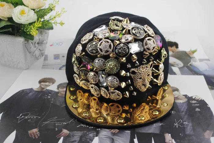 2017 Летний стиль не основной панк танец кость Нью-Йорк Snapback шапки для женщин