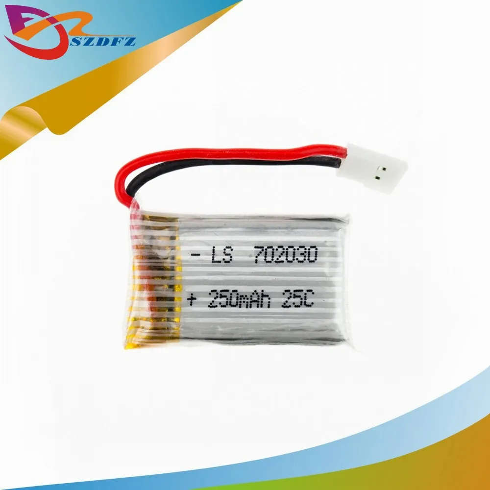 3 7 V 250 mAh литий-полимерный Батарея для Hubsan H107 H107C H107L H107D JD385 JJ1000A H108C U816 WLtoys v966