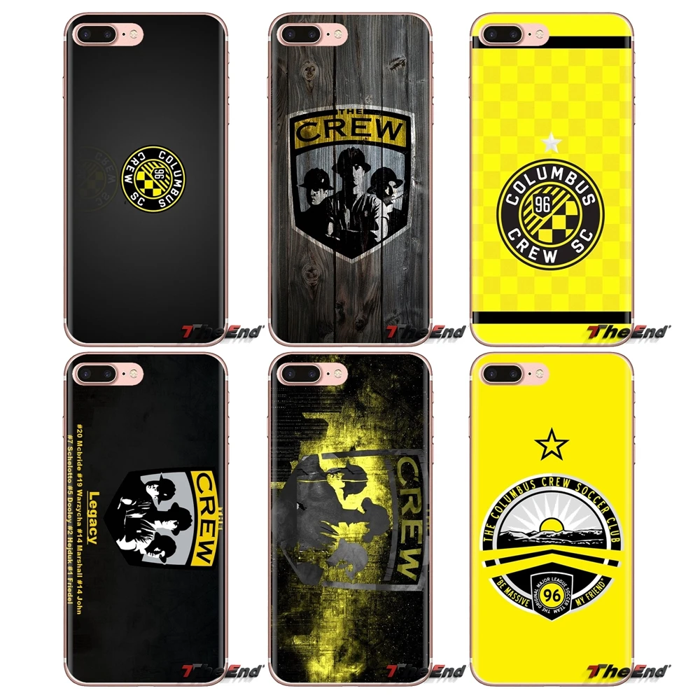 Silicone Phone Skin Case Columbus Crew SC MLS Stripe Stars For iPod Touch Apple iPhone 4 4S 5 5S SE 5C 6 6S 7 8 X XR XS Plus MAX |
