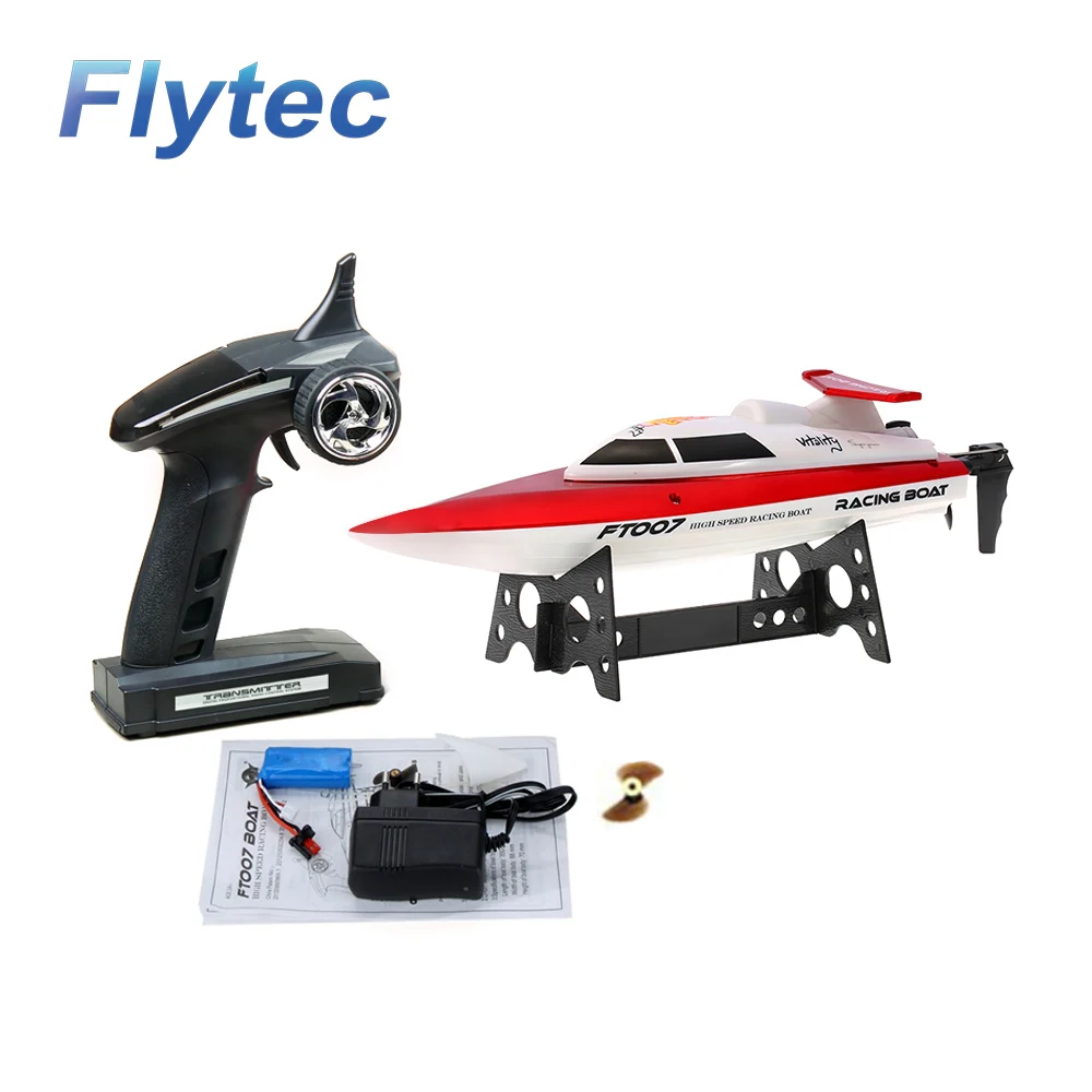 Радиоуправляемая лодка Flytec Feilun FT007 2 4G 4 канала 20 км/высокая скорость для детей| |