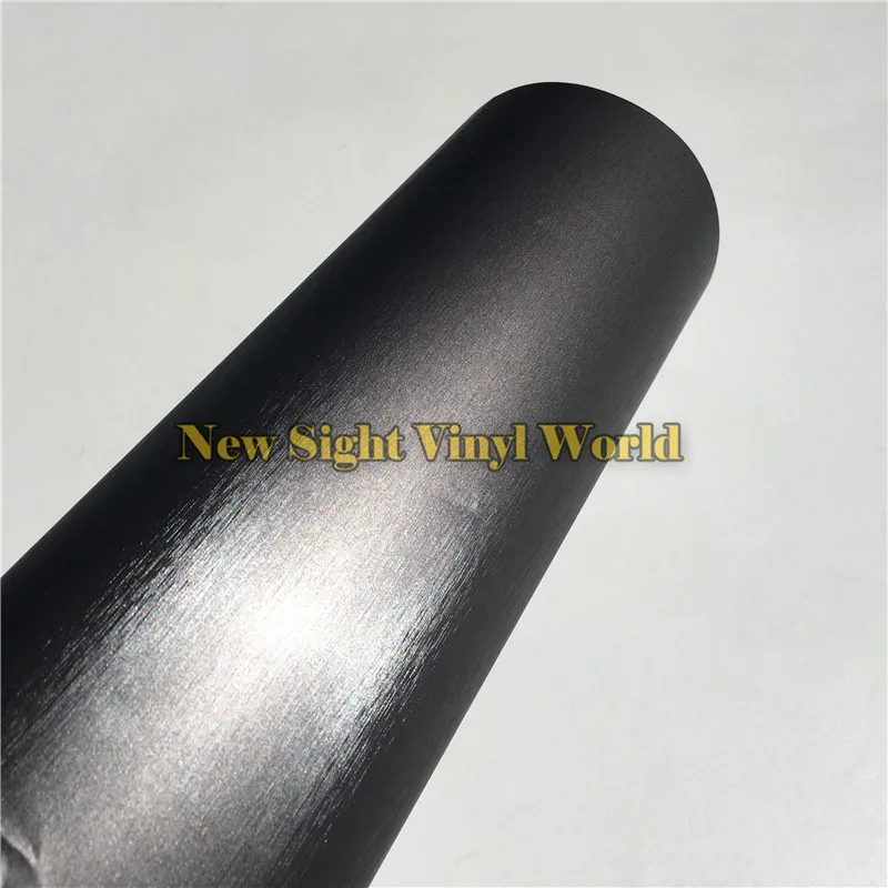 Высококачественная матовая серая хромированная металлическая виниловая