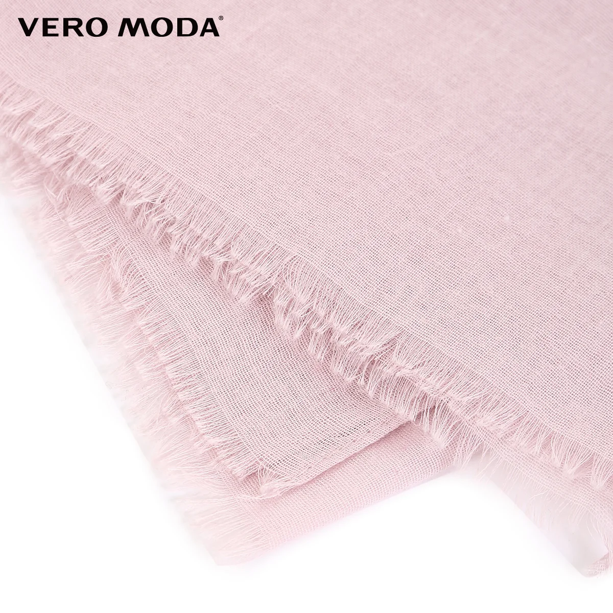 Vero Moda 2019 Новая мода кружева необработанные края прямоугольник женщин шарф |