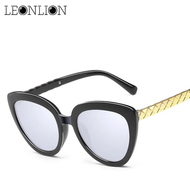 LeonLion 2018 океан карамельный цвет Солнцезащитные очки женские Cateye роскошные