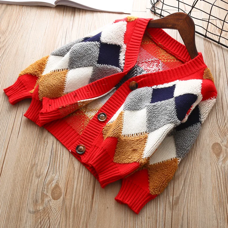 Свитер для девочек и мальчиков вязаная одежда коллекция 2018 года весенне-осенняя