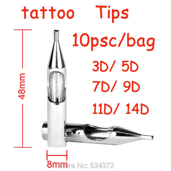 10 шт. R/F/D смешанные Размеры высокое качество Нержавеющая сталь татуировки