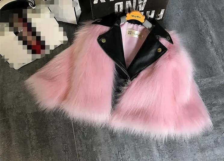 Doayni/зимнее пальто для маленьких девочек теплая меховая мотоциклетная одежда с подкладкой классная кожаная детская верхняя одежда, пальто подходит для детей от 90 до 160