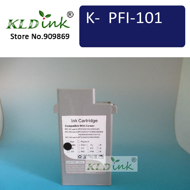 

KLDINK - PFI-101BK Black Compatible Ink Cartridge ( 0883B001 Ink)