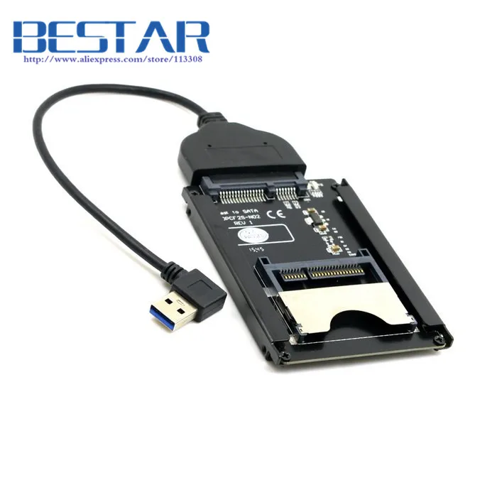 (50 шт./лот) SATA 22Pin к USB 3 0 CFast кард-Адаптер 2 5 дюйма жесткий диск Корпус SSD HDD кард-ридер