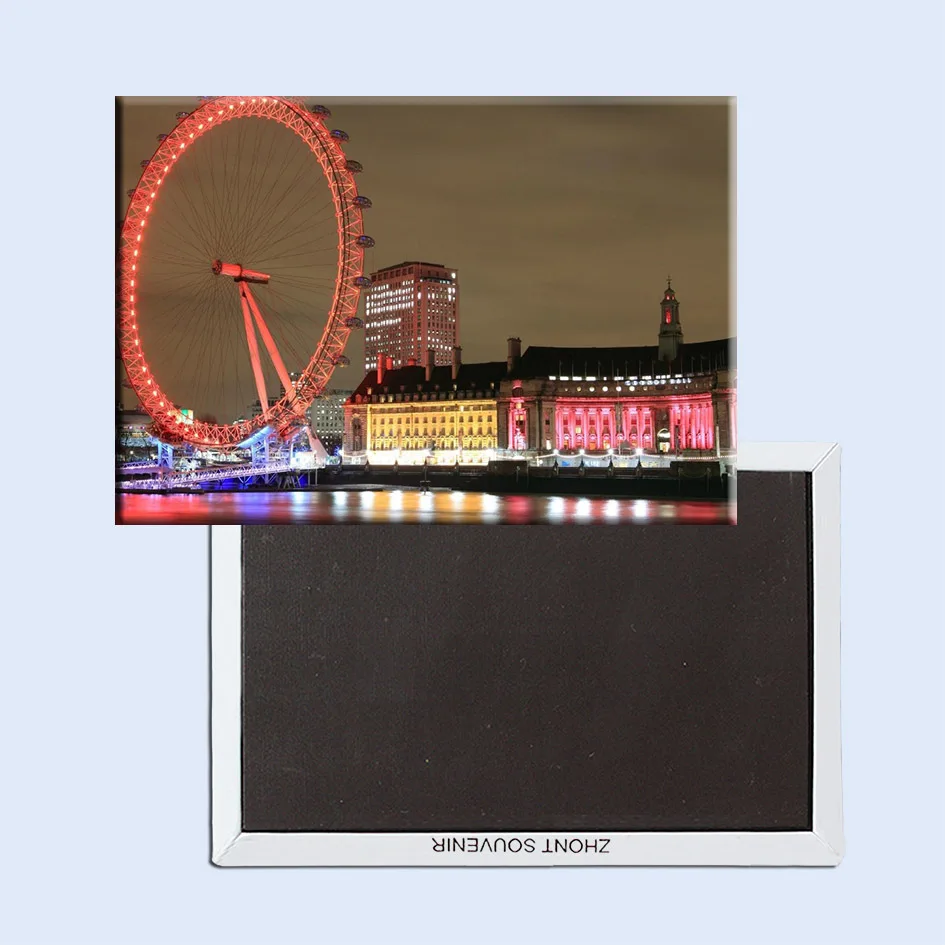 Туристические магниты более Мин. Заказ $12 Лондонский глаз-колесо обозрения