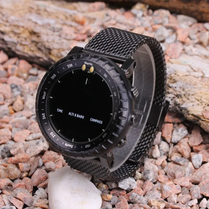 Ремешок для часов Suunto Core из нержавеющей стали 24 мм с сеткой В миланском стиле