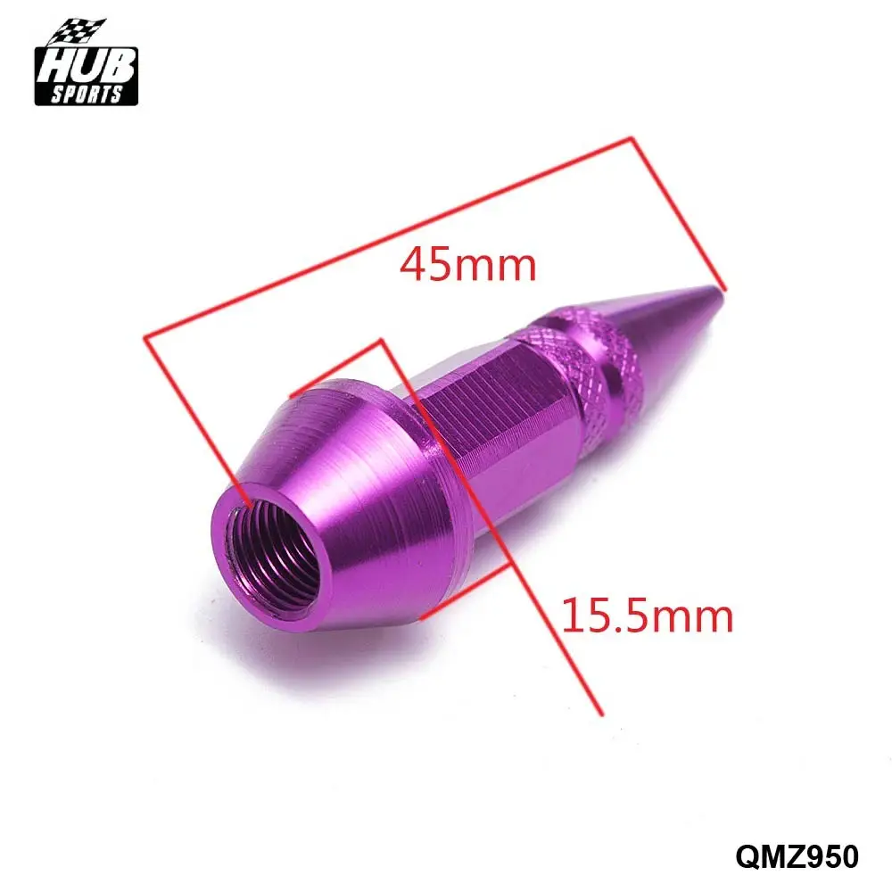10SET Aluminium Alloy Spike Shape Car Tire Valves Accessories Valve Stem Cap HU QMZ950 10T|aluminum spikes|cap capcap stem |