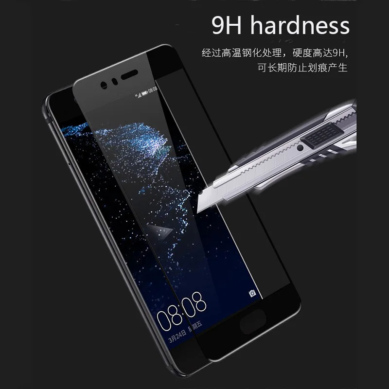 Для Huawei P10 lite защита экрана 3D 9H закаленное стекло углеродное волокно ультратонкая