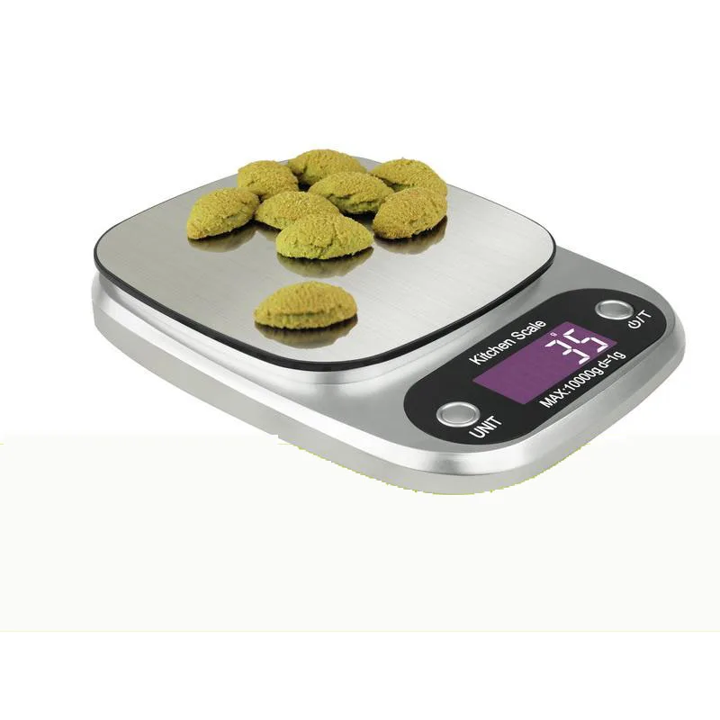 

Accurate Digital Scale 10KG / 1G Household Kitchen Cooking Food Diet Grams OZ LB 5000g Electronic Bench balance Weighing Scales
