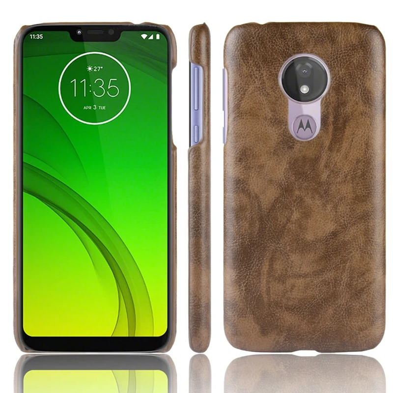 Rugged Cases For Motorola One Power XT1941-5 XT1942-2 Bumper Litchi Texture Back Cover Moto G7 Powe XT1955-5 XT1955-6 Coque |