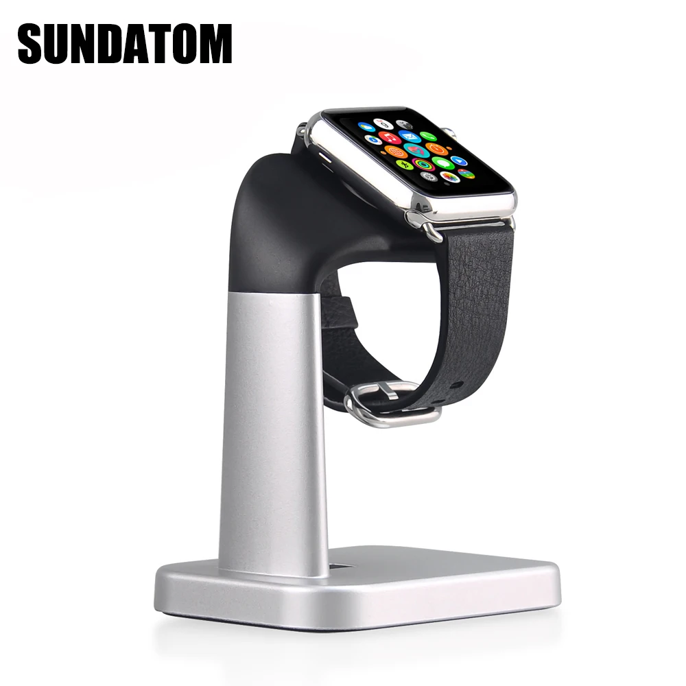 Зарядная док станция SUNDATOM для Apple Watch Series 2 3 4 алюминиевый настольный держатель iWatch