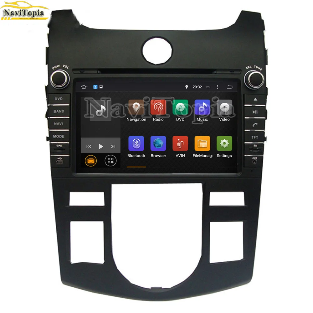 NAVITOPIA 4G ram 64G rom PX6 Android 9 0 автомобильный dvd плеер gps навигация для Kia Cerato/Forte Авто