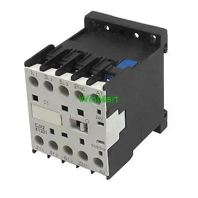 Контактор переменного тока 24 В катушка 35 мм DIN рейка 12А 3P 1NC|contactor china|contactor 220vcontactor