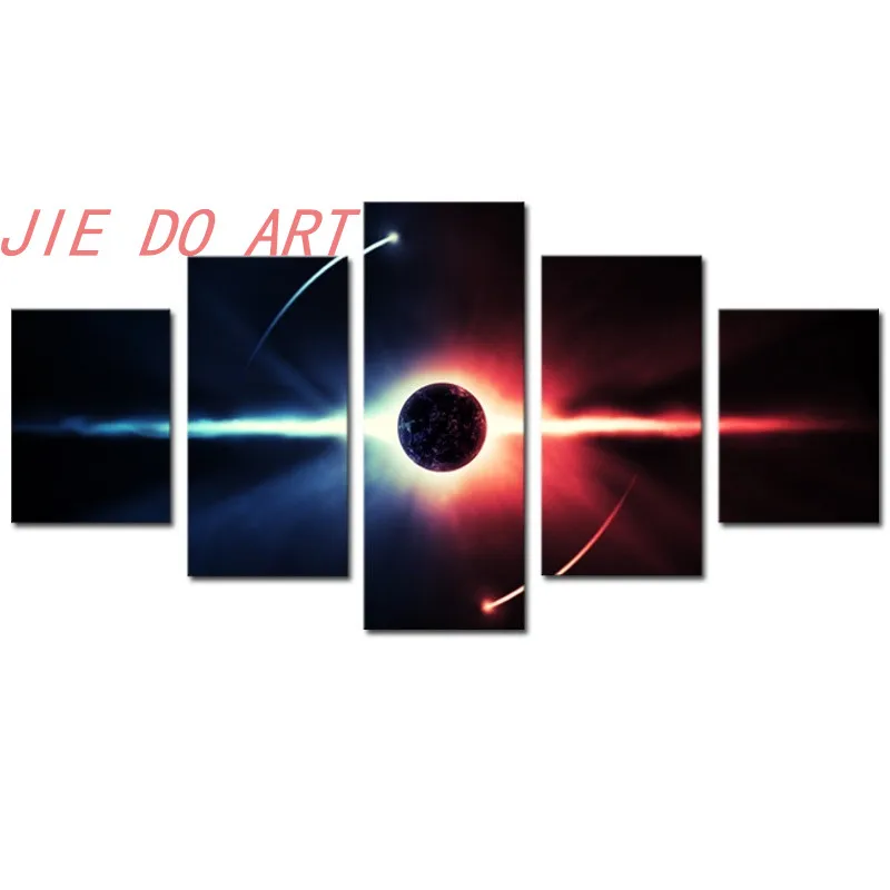 2017 JIE DO ART Роскошный 5 шт Большой HD абстракция планета холст печать живопись для