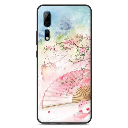 A19 Чехол для zte Axon 10 pro, мягкий силиконовый чехол для телефона с цветком, TPU, защитный чехол для zte Axon10 pro A2020Pro - Цвет: A19