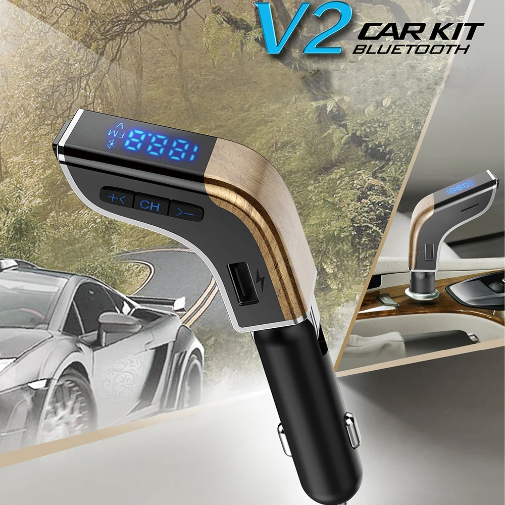 4 в 1 Hands Free Беспроводной Bluetooth MP3 плеер автомобиля FM USB Аудиомагнитолы