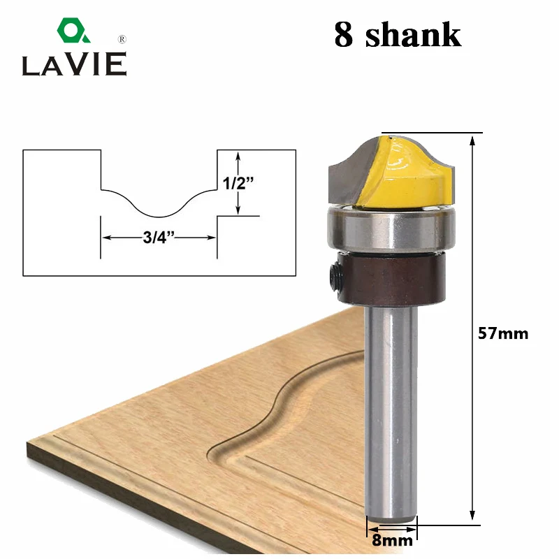 8mm Shank 1 шт. 6 1/4 8 мм 1/" фреза из искусственной панели Ogee фреза дугообразная фреза из карбида вольфрама деревообрабатывающий фреза для дерева MC01016 - Длина режущей кромки: 8mm Shank