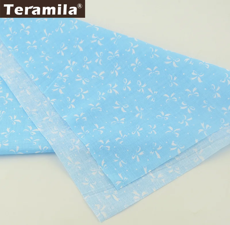 Teramila DIY для кукол Скрапбукинг Tela хлопковая простая ткань с бантом дизайн Небесно