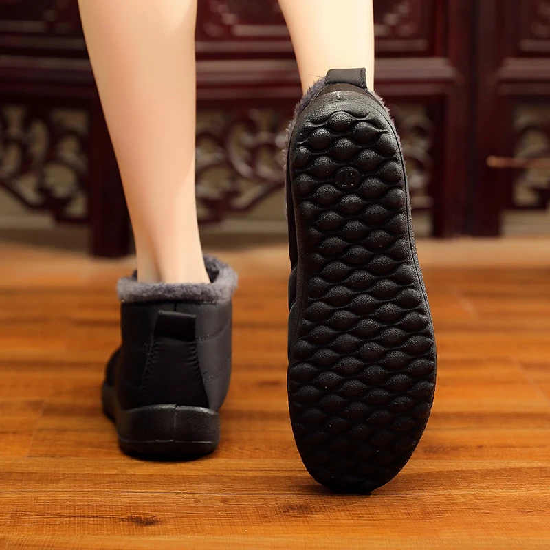 Женские ботинки новинка зимы 2019 модные женские ботильоны с плюшем женская обувь