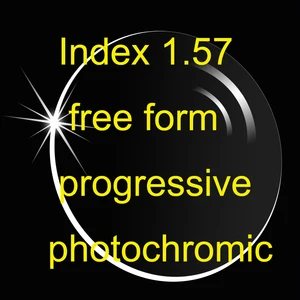 Индекс 1,57 Free прогрессивной формы с фотохромным переходная линза (UV400) HMC, антибликовым и устойчивым к царапинам