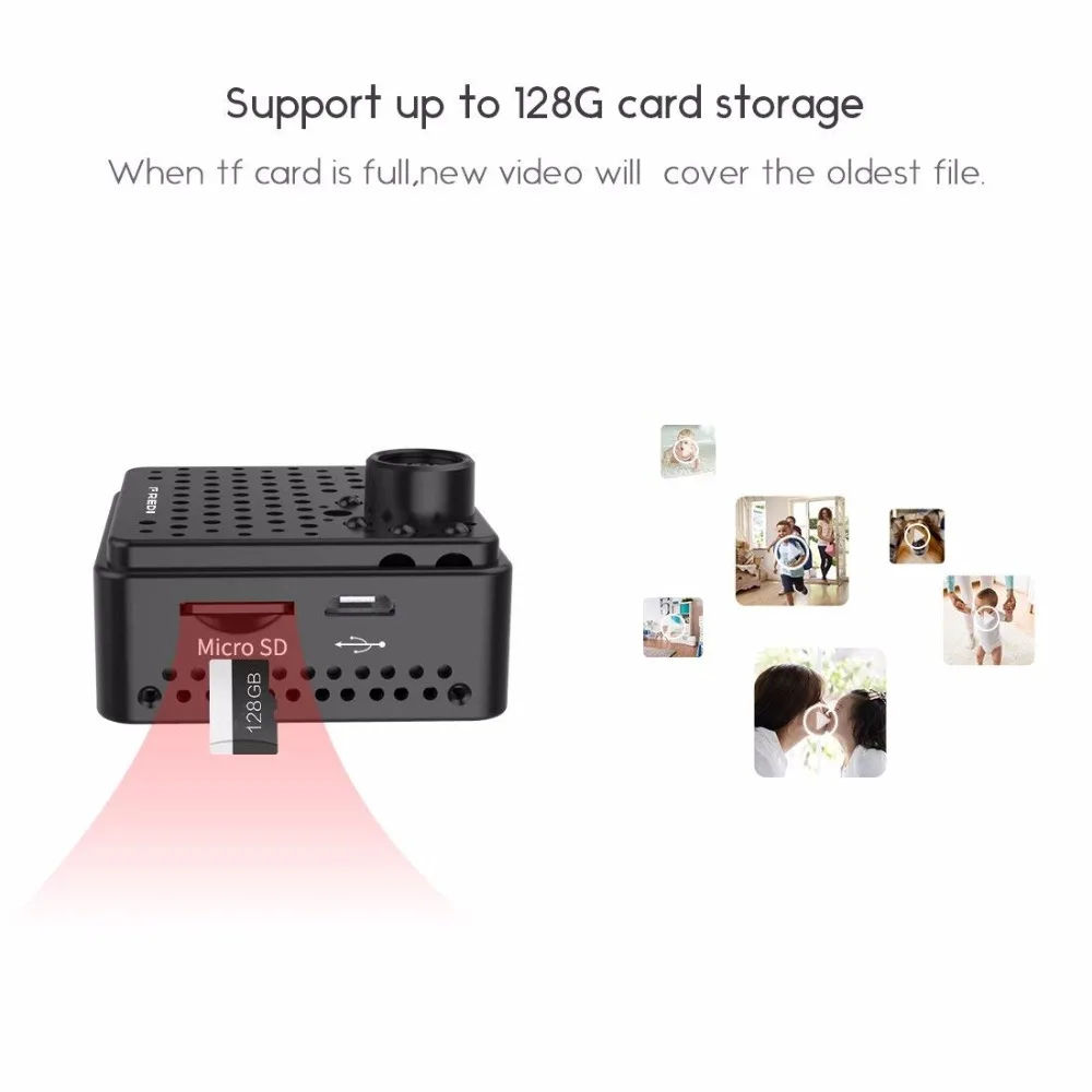 Мини камера с датчиком движения 1080P Wi Fi HD ночное видение|Камеры видеонаблюдения| |
