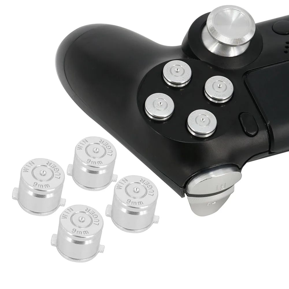 Серебряный цвет полный комплект алюминиевые металлические пуговицы в виде пуль