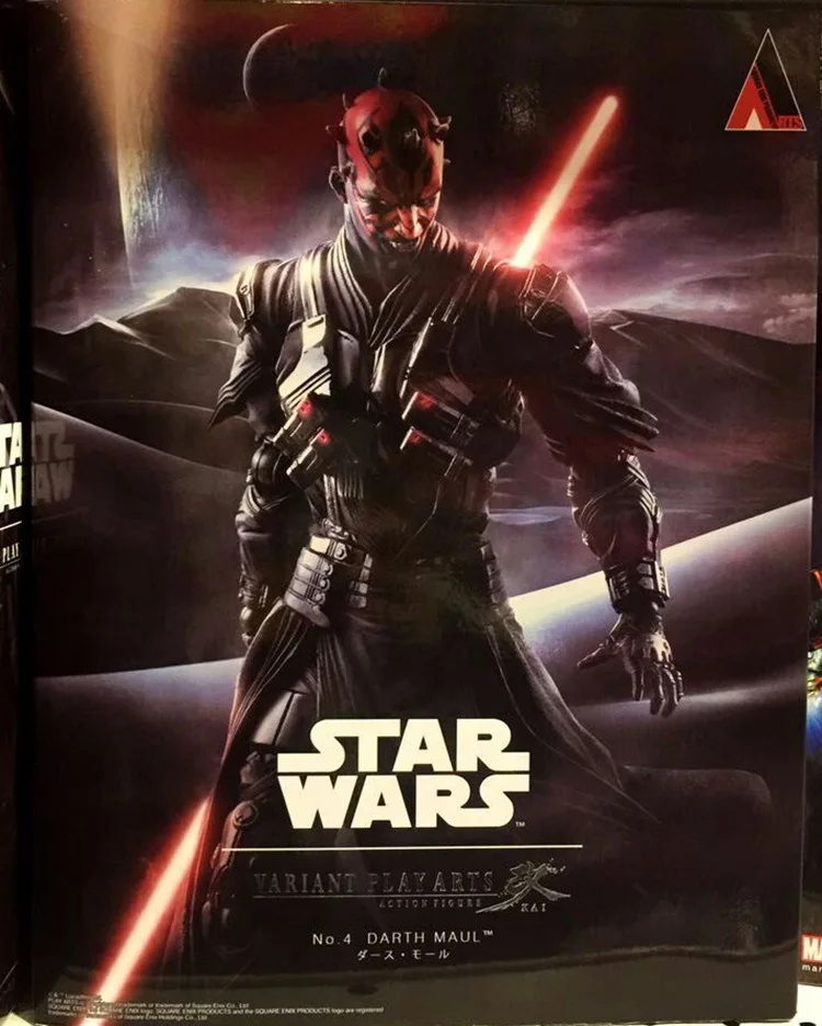 26 см PlayArts KAI Star Wars Darth Maul storm ПВХ фигурка модель игрушки подарки коллекция детские