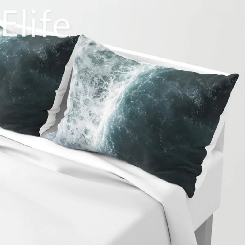 Elife Nordic океанический пляж полиэстер хлопок белье Декоративные подушки ШАМС в Подушка Чехол для подушки для дивана автомобиля 30x50 см