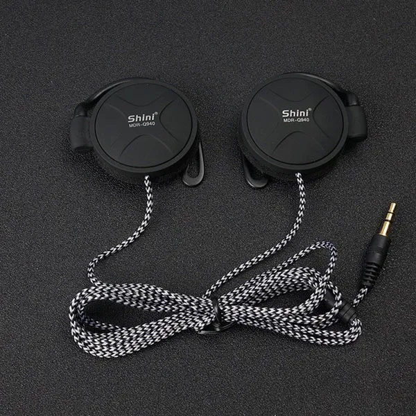 Наушники Shini Q940, 3,5 мм, гарнитура, Заушник, наушники для Mp3 плеера, компьютера, мобильного телефона, наушник для телефона - Цвет: Черный