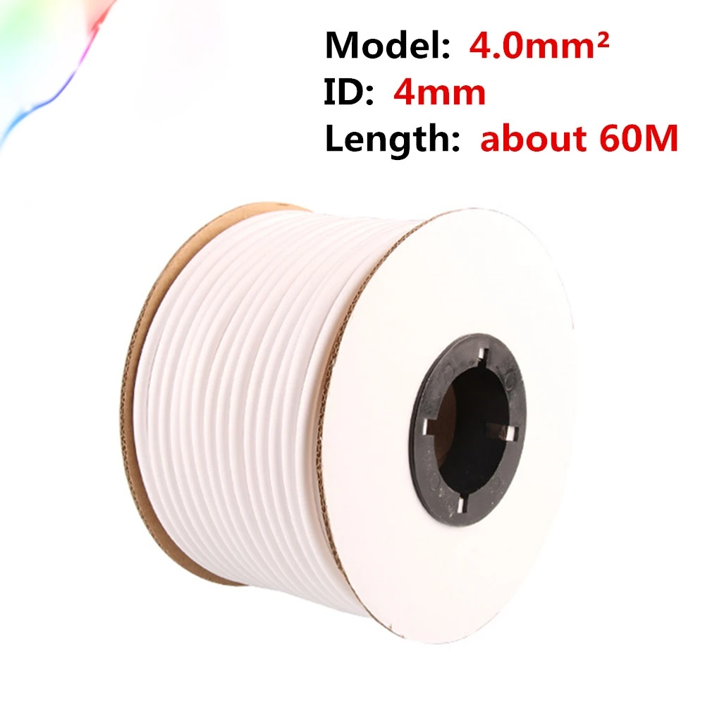 4.0mm 1 рулон 0,5 0,75 1,0 1,5 2,5~ 25мм2 ПВХ белая рукописная обойма печатный станок номер сливы трубки провода рукав пустой Кабель маркер - Цвет: 4.0mm