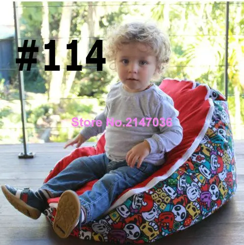 

Panda print colorful big baby sitting chair bean bag, tight sleep beanbag sofa beds