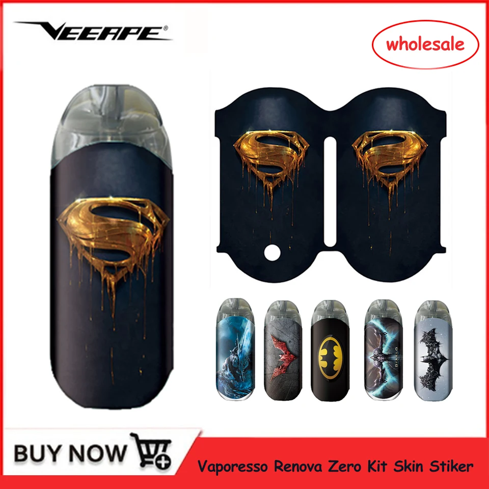 Оптовая продажа 10 шт наклеек для кожи Renova Zero 3M клей Vape Pod Защитная крышка наклейка