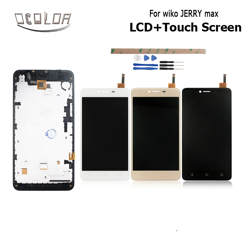 Ocolor для Wiko JERRY/Jerry Max ЖК дисплей и сенсорный экран + рамка дигитайзер Замена