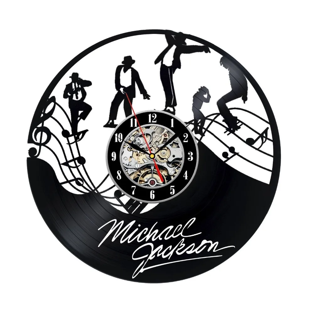 Виниловая Запись часы подарок для Майкл Поклонники Jackson|vinyl record clock|record clockvinyl clock |