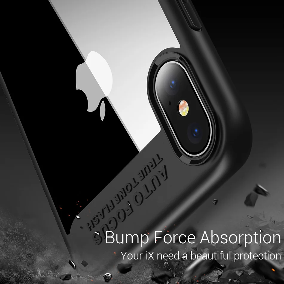 Роскошный чехол TORRAS для телефона iPhone X прозрачный высококачественный защитный x